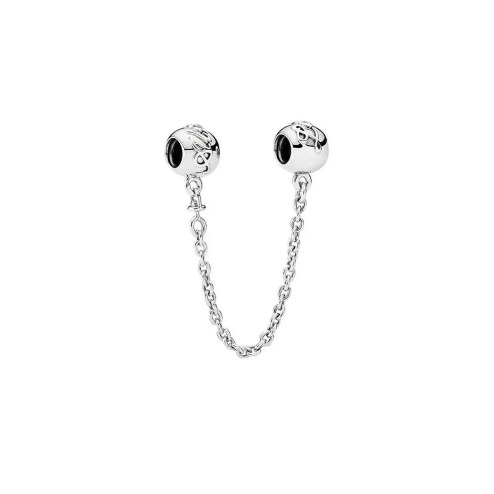 Pandora Silver Love Always Safety Chain Charm, 5